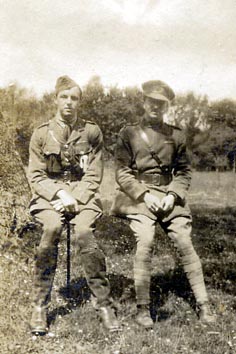 Lt J C Turner and Capt Smith, RFC, No 27 Sqn at Hesdin